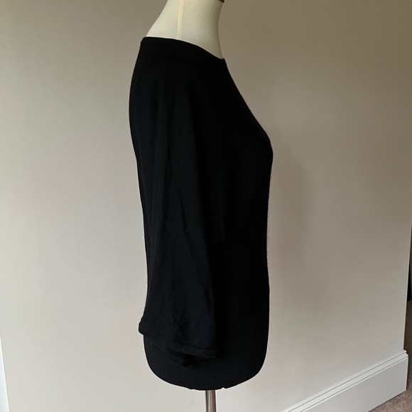 Talbots Merino Wool Size XSmall Black Scoop Neck Dolman Sweater - Picture 8 of 11